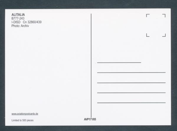 ALITALIA, B777-243