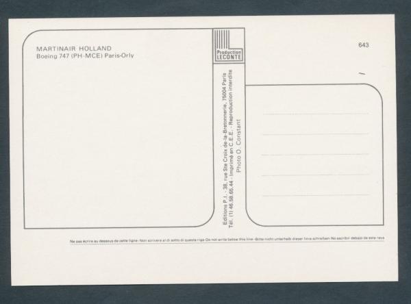 MARTINAIR HOLLAND, Boeing 747