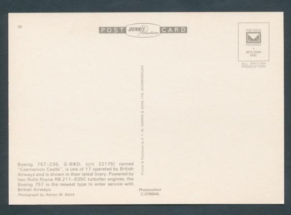 British Airways, Boeing 757,