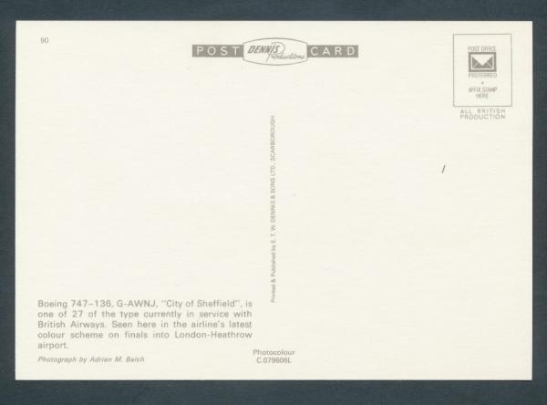 BRITISH AIRWAYS Boeing 747-136,