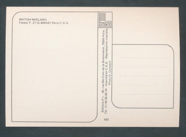 BRITISH MIDLAND, Fokker F27,
