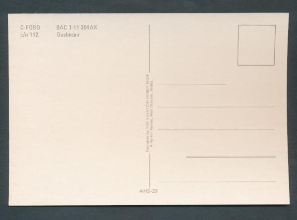 QUEBECAIR, BAC 1-11 304 AX,