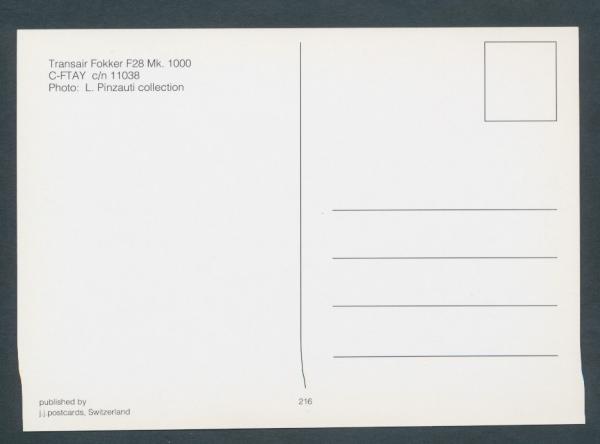 TRANSAIR, Fokker F28,