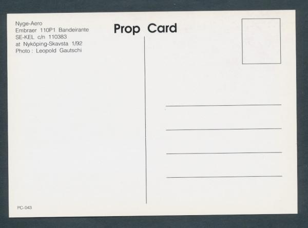 NYGE-AERO, Embraer 110P1 Bandeirante,