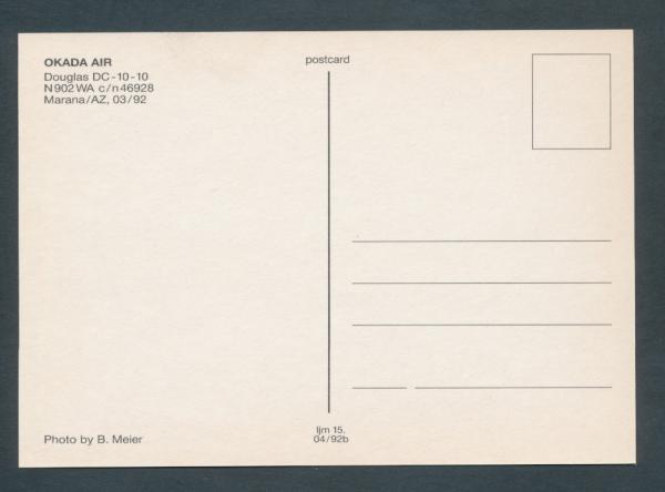 OKADA AIR, Doeglas DC-10-10,