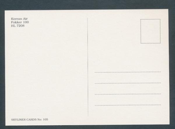 KOREAN AIR, Fokker 100,