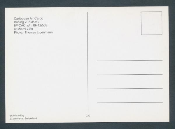CARIBBEAN AIR CARGO, Boeing 707-351C,