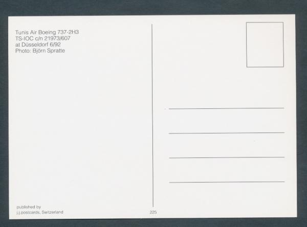 TUNIS AIR, Boeing 737-2H3,