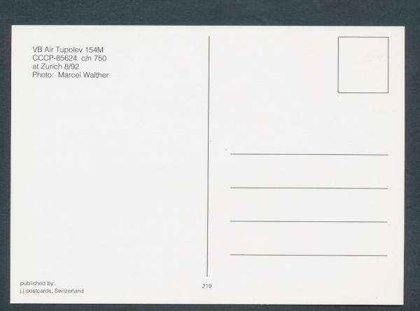 VB AIR, Tupolev 154M,