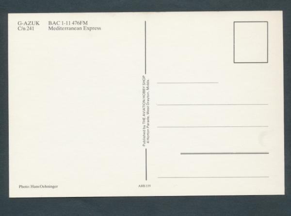 MEDITERRANEAN EXPRESS, BAC 1-11 476FM,