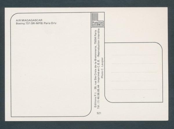 AIR MADAGASCAR, Boeing 737,