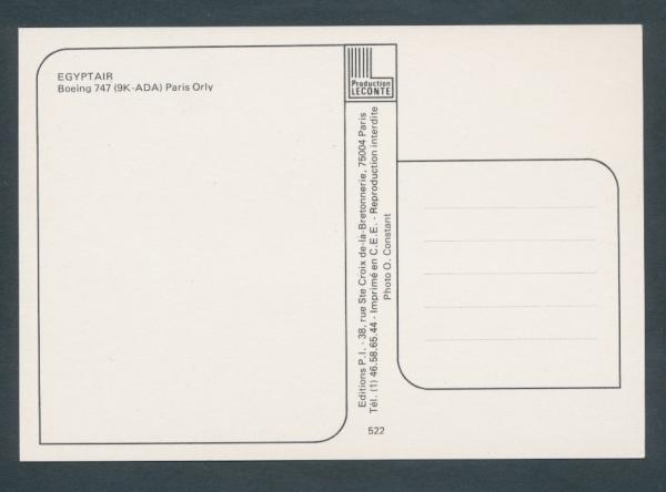 EGYPTAIR, Boeing 747,