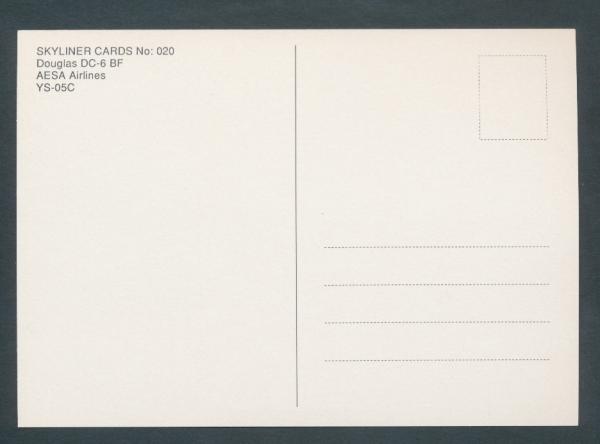 AESA AIRLINES, Douglas DC-6 BF,