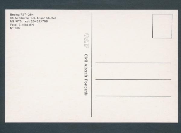 USAIR SHUTTLE, Boeing 727-254,