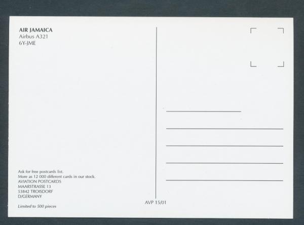 AIR JAMAICA, Airbus A321,