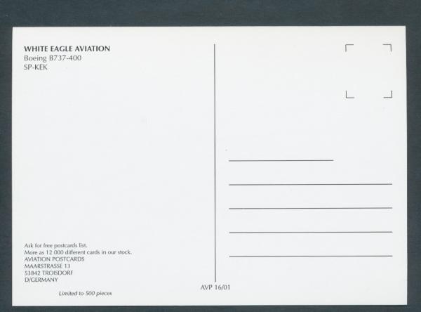 WHITE EAGLE AVIATION, Boeing B737-400,