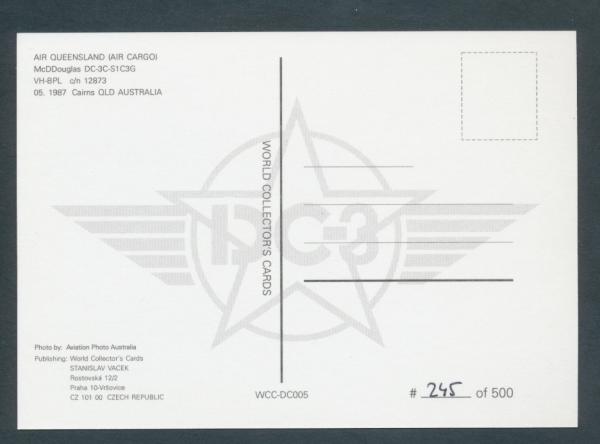 AIR QUEENSLAND, AIR CARGO, McDDouglas DC-3C-S1C3G,