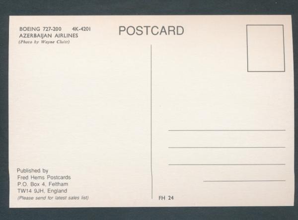 AZERBAIJAN AIRLINES, Boeing 727-200,