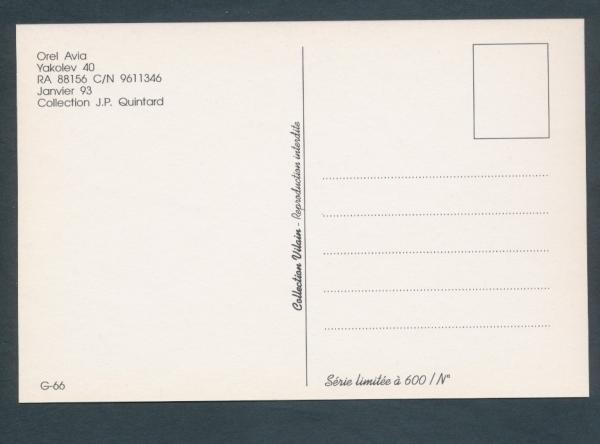 OREL AVIA, Yakolev 40,