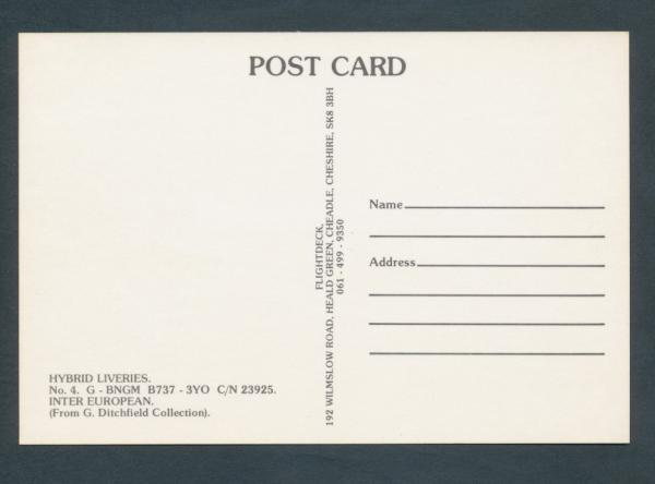 INTER EUROPEAN, BNGM B737-3YO