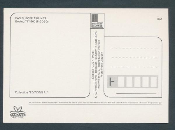 EAS EUROPE AIRLINES, Boeing 727-200