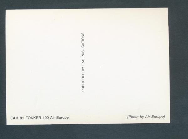 AIR EUROPE, Fokker 100