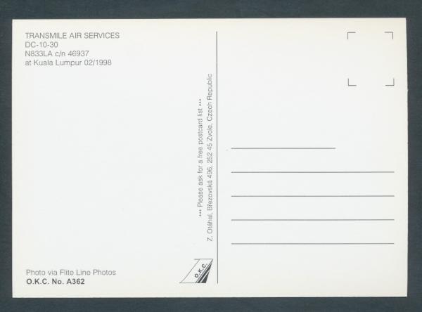 TRANSMILE AIR SERVICES, DC-10-30,