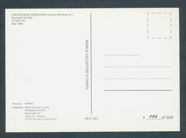 AREROLINEAS ARGENTINAS, Boeing B-767-200,