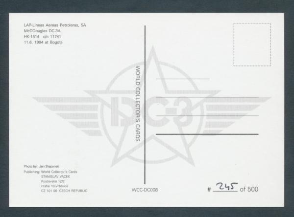 LAP-LINEAS AEREAS PETROLERAS, SA McDDouglas DC-3A,