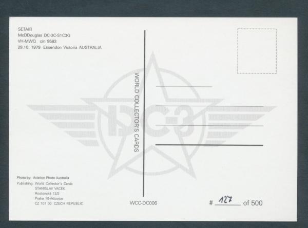 SETAIR, McDDouglas DC-3C-S1C3G,