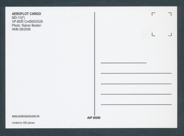 AEROFLOT CARGO, MD-11F,