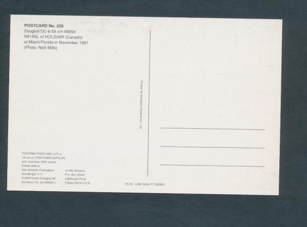 HOLIDAIR, DOUGLAS DC-8-55,