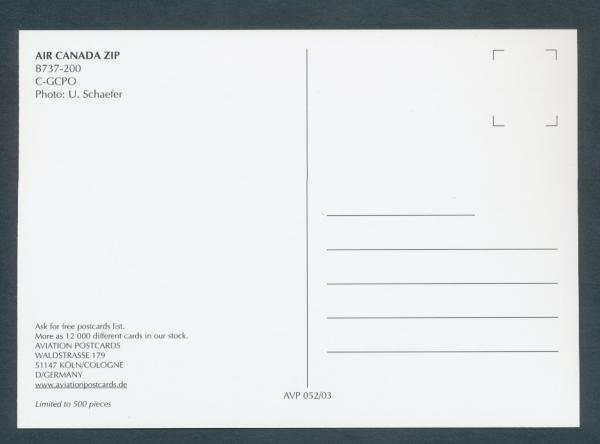 AIR CANADA ZIP, B737-200,