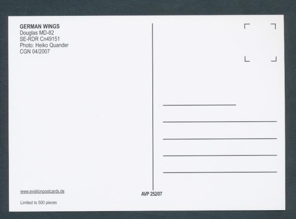 GERMAN WINGS, DOUGLAS MD-82,