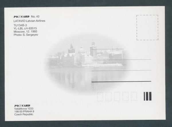 LATAVIO Latvian Airlines, TU134B-3,