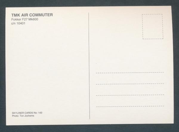 TMK AIR COMMUTER, Fokker F27 Mk600
