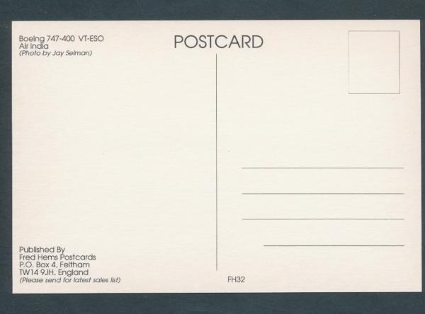 AIR INDIA, Boeing 747-400