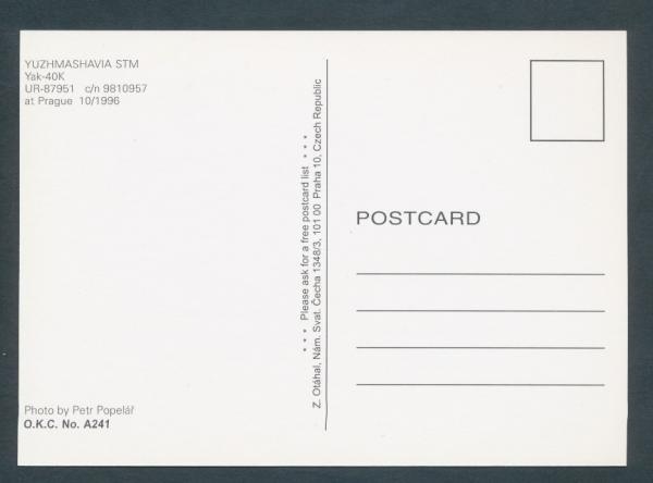 YUZHMASHAVIA STM, YAK-40k