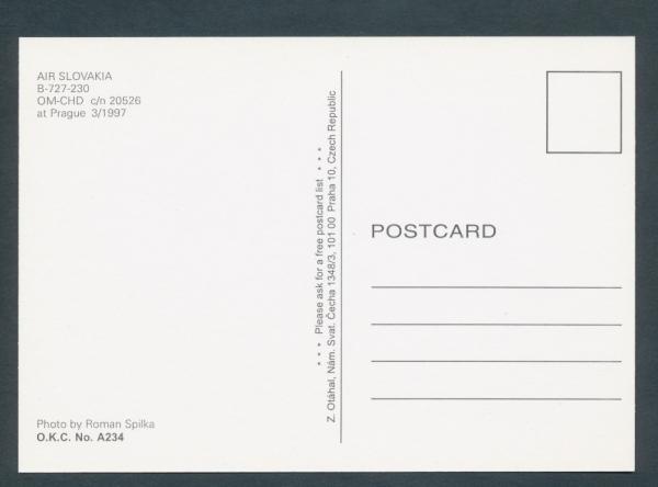 AIR SLOVAKIA, B-727-230