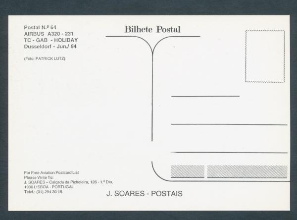 HOLIDAY, Airbus A320-321 (Düsseldorf 1994)