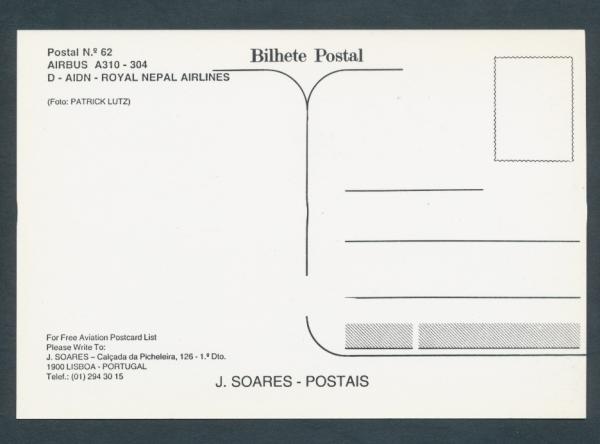 ROYAL NEPAL AIRLINES, Airbus A310-304,
