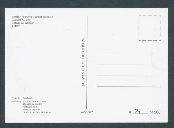 BRITISH AIRWAYS, Boeing B 737-236