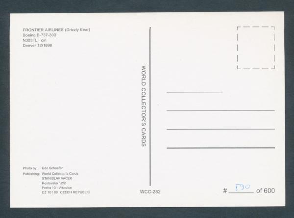 FRONTIER AIRLINES, Boeing B-737-300