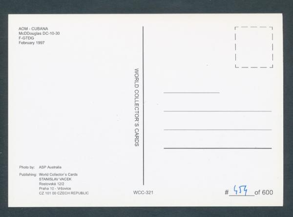 AOM CUBANA, McDDouglas DC-10-30