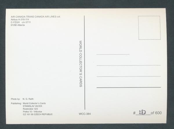 TRANS-CANADA AIR LINES, Airbus A-319-114