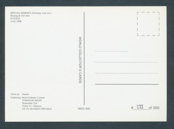 BRITISH AIRWAYS, BOEING B-737-400