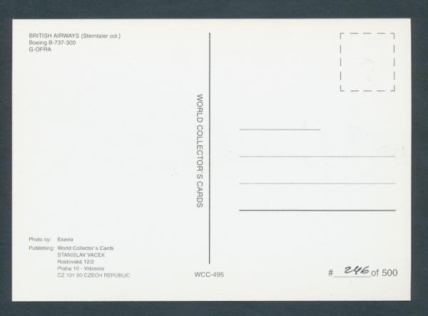 BRITISH AIRWAYS, BOEING B-737-300