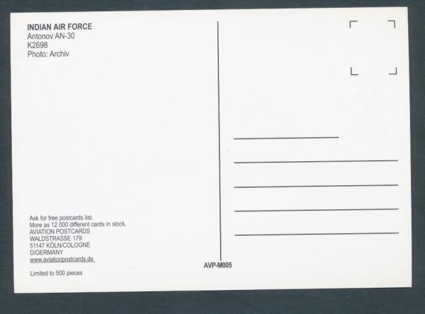 INDIAN AIR FORCE, ANTONOV AN-30