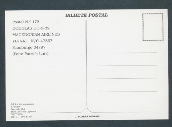 MARCEDONIA AIRLINES MAT,Douglas DC-9-32