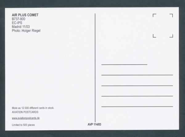 AIR PLUS COMET, B737-800